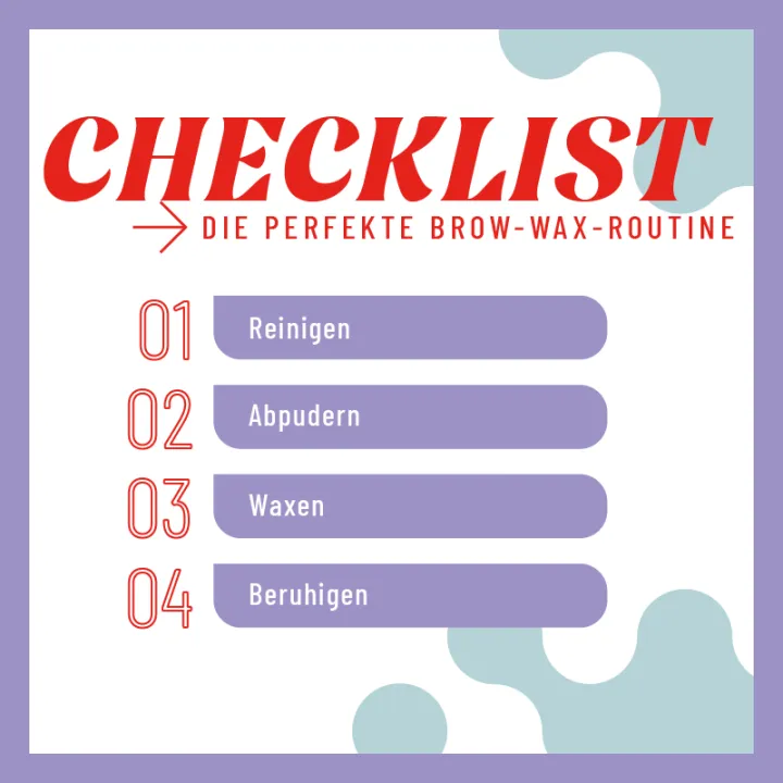 Augenbrauen Wachsstreifen STANDARD