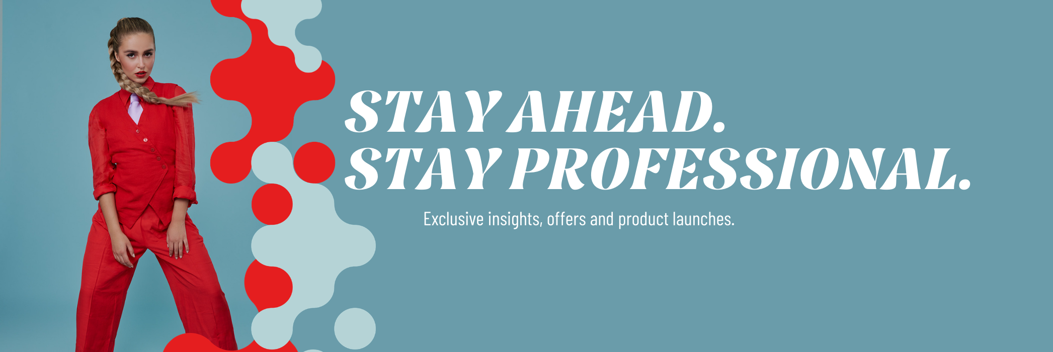 Newsletter Anmeldung für andmetics Professional, dem Info-Newsletter für Beauty-Professionals