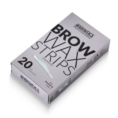 andmetics pro brow wax strips standard 20